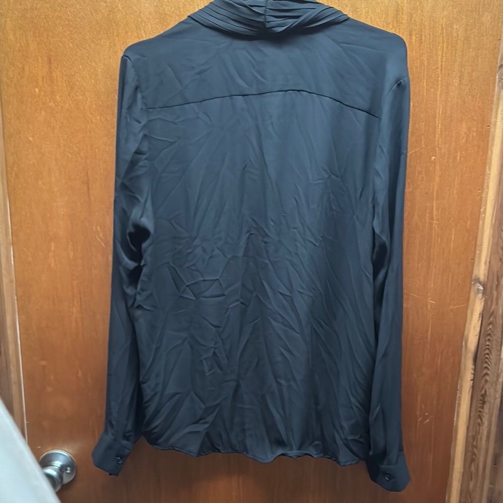 NWT Black Long Sleeve Blouse with Scarf Tie - Picture 10 of 10